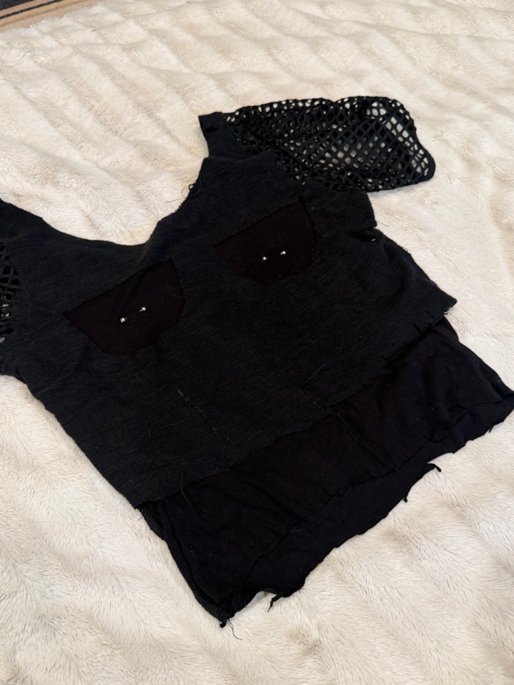 DIY reconstructed piercing tee